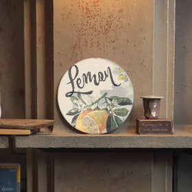 Salable Antique Metal Tin Sign Wall Decoration Customized Round 30cm Vintage Metal Poster Retro Home Decor Metal Plaque Sign