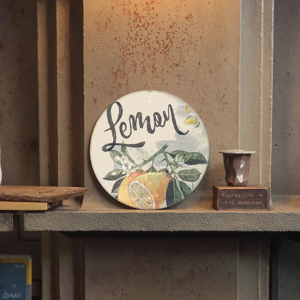 Salable Antique Metal Tin Sign Wall Decoration Customized Round 30cm Vintage Metal Poster Retro Home Decor Metal Plaque Sign