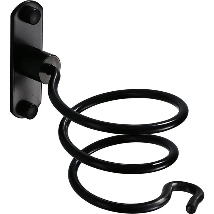 Hot Selling Black Wall Mounted Hair Dryer Rack Stand Bathroom Storage Hair Dryer Rack