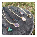 Eco-Friendly 100% Linen Cord Necklace Interchangeable Gemstone Macrame Hemp Crystal Pendant Pouch Net Necklace