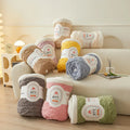 Custom 3D Jacquard Sherpa king Size Blanket Wholesale Solid Double Layer Fleece Throw Winter Bed Blankets