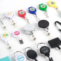 Retractable Wholesale Customized Sublimation Plastic Name Tag Cute Yoyo Id Card Badge Clip Badge Holder
