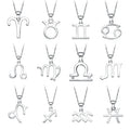 925 Sterling Silver Astrology Zodiac Sign Necklace