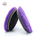 LEADMAX 5 Inch High Density Lambs Wool Polishing Pad New Arrival Wool Buffing Cr Pad for Car Polisher and Marble Grinding