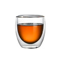 Huiqian Top Sale High Borosilicate Insulated Layer Glass Tea Double Walled Glass Coffee Cup