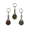 Hot Sale 3d Tennis Ball Racket Keychain Gift Key Rings Metal Tennis Ball Split Ring  Take the Tennis