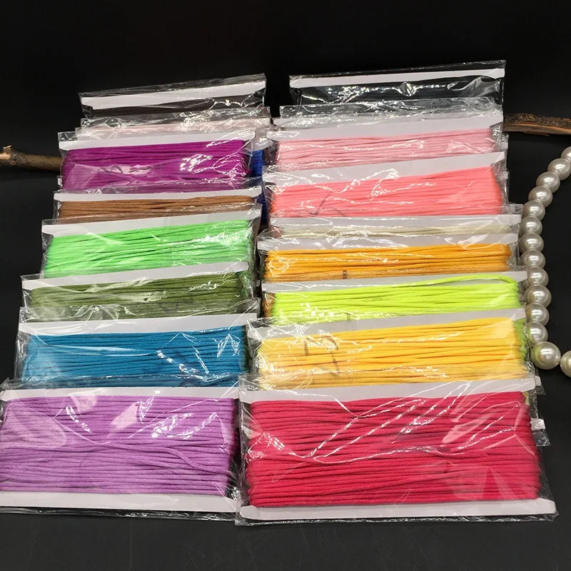 2mm Chinese Knotting Silk Macrame Cord 20m Nylon Black Rattail Satin Beading Cords Braided Shamballa String Thread Cord Cords