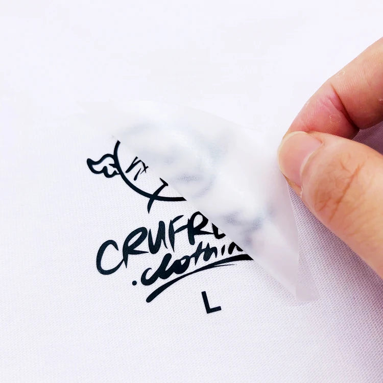 Custom Heat Transfer Label T-Shirt Neck Label With Size