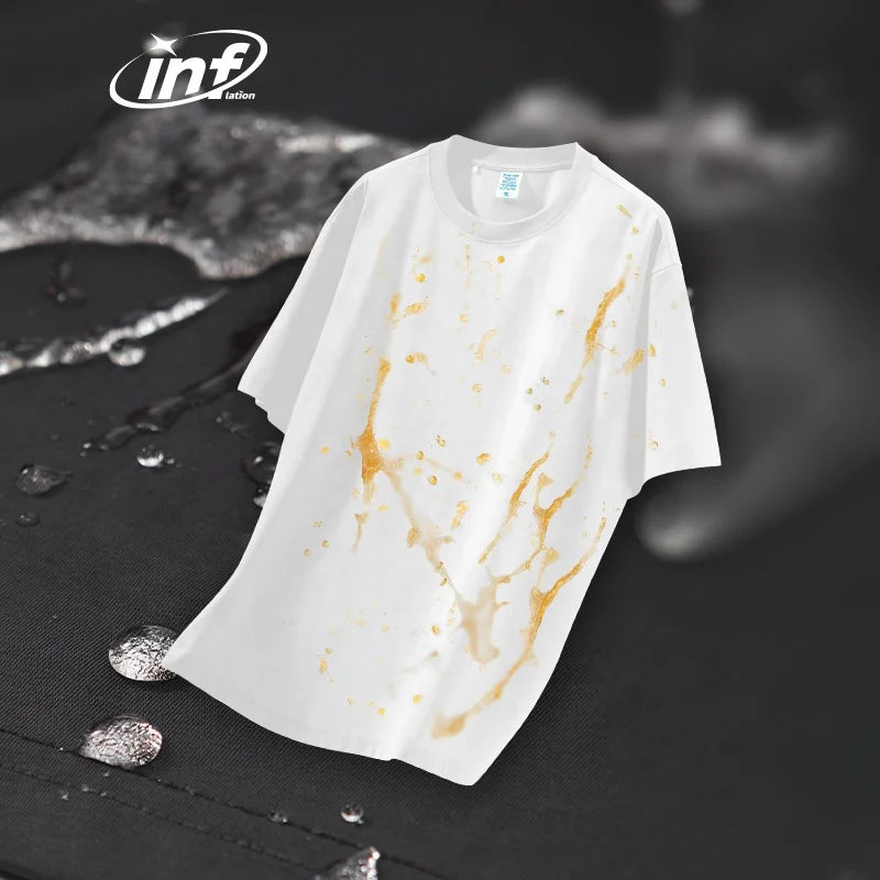 INFLATION Sorona Waterproof 240 Gsm T Shirt Heavyweight High Quality t Shirt Plain White Oversized Tshirt