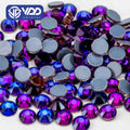 VDD 036 Purple Velvet High Quality Hot-Fix Glass Rhinestone Crystal Flatback Strass Stones DIY Garment Decoration Wedding Dress
