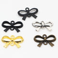 20pcs/lot 22x15mm Antique Silver Plated Bronze Gold Bow-Knot Handmade Charms Pendant:DIY Jewelry Findings for Bracelet Necklace