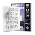 Water-Soluble Fabric Stabilizer Sticker Sheet Printed for Embroidery Sewing Needlework Recycled Eco-Friendly for Clothing Shoes