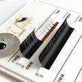 Fans Lash Extensions Individual One by One Classic Lashes Matte Black Glossy Black Eyelash Extensions