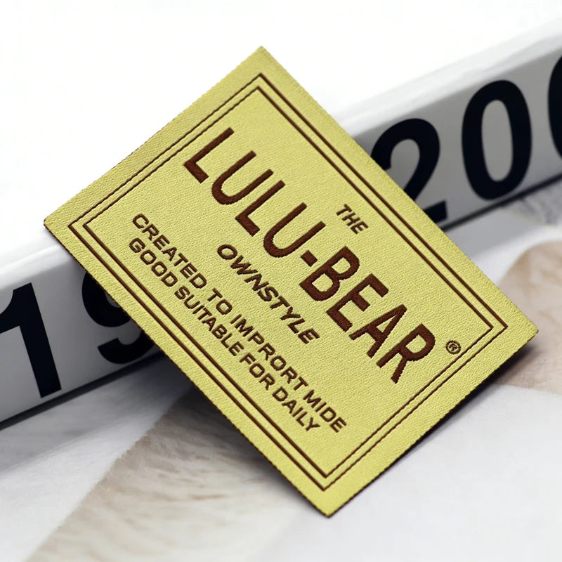 Custom Luxury Washable Care Label Iron on Heat Transfer Clothing Accessories Tags and Labels for Clothes