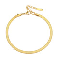 Custom Fashion Stainless Steel Snake Chain Bracelet for Women 3MM 4MM 5MM with Diamond Pearl Zircon for Weddings