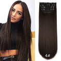 Cheap Clip in Hair Virgin Raw Synthetic 11 Clips Long Straight Invisible Seamless Clip in Hair Extension