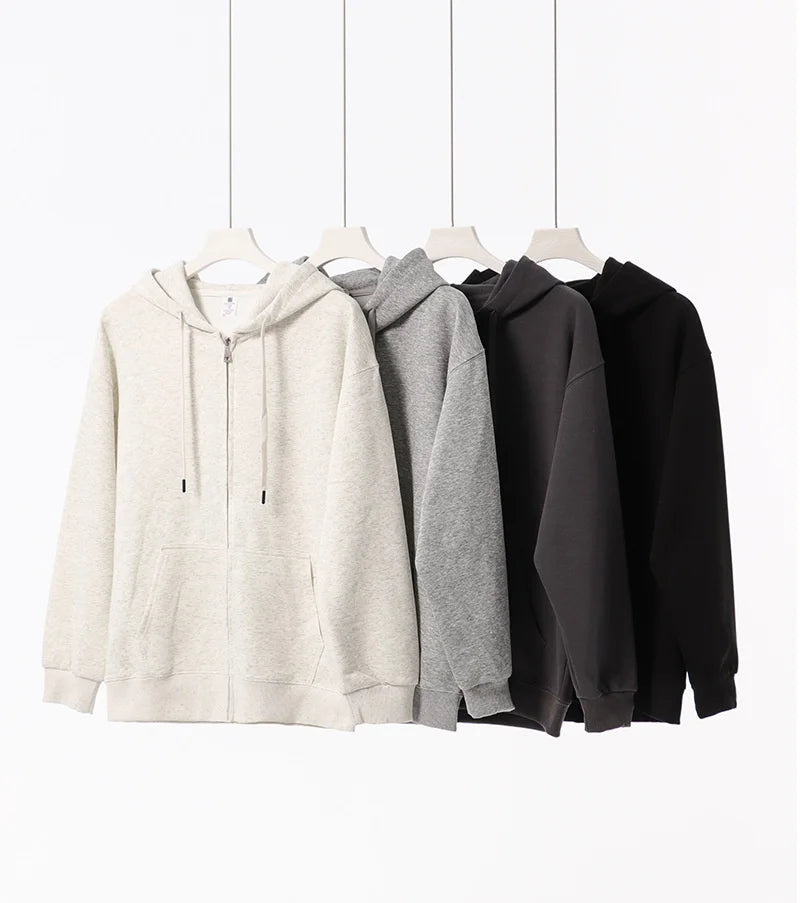 Drop Shoulder Streetwear Cotton Hoodie Boxy Fit Heavyweight Oversize Hoodie Men Cropped Fit Hoodies Pullover Men