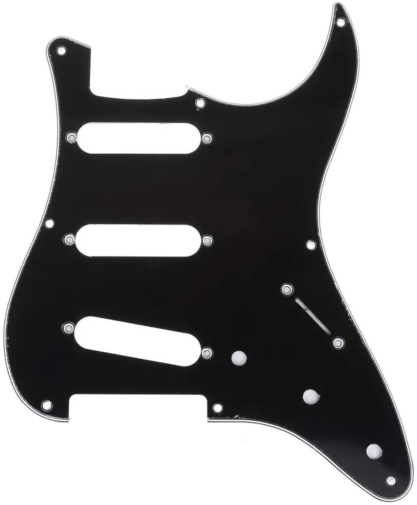 3Ply Black 11 Hole SSS  ST Pickguard Guitar Sractah Plate for USA Mexican Made Standard ST  Guitar Parts