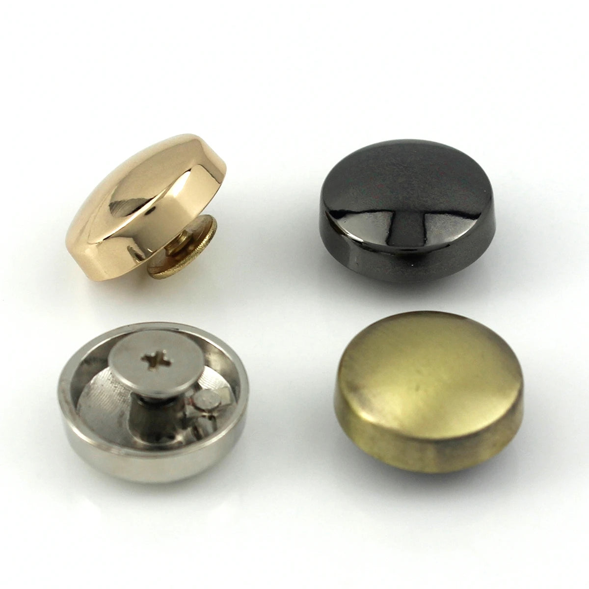 Alloy 16mm Round Screw Back Rivets Studs Bag Bottom Foot Nail Decoration Button for Garment Leather Craft Bag Belt Wallet