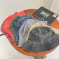 Wholesale Custom logo Washing Cotton Bucket Hats Denim Adults Embroidery logo Unisex Customized Bucket Hats
