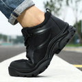 GUYISA New Men's Steel Toe Safety Shoes Lightweight Work and Outdoor Mountaineering Shoes with KPU Upper for Autumn and Wint