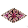 HX-203 Top Quality Hair Accessories Rhombus De'sign Hair Claw Clip Colorful Diamond Jaw Clip for Elegant Women