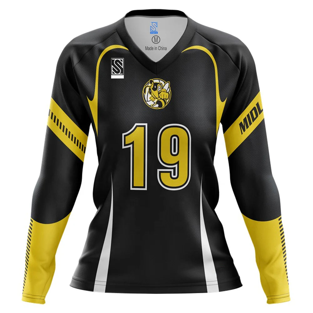 Custom Women's Sublimated Volleyball Jerseys Customizable Uniforms