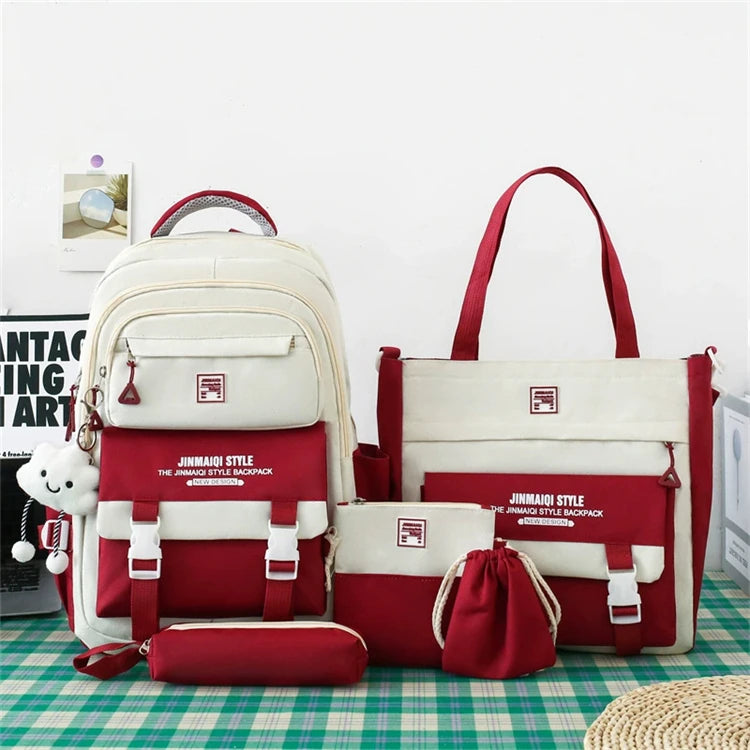 Good Quality Oem New Design Custom Plain Canvas Cheap School Bags for Girls 11 Years