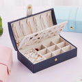 A1 Custom Logo Small Travel Jewelry Box Lady   Earring Jewellery Box Travel Jewelry Organizer Joyero Organizador
