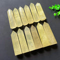 Wholesale Quartz Tower Healing Gemstone Gifts Lemon Citrine Crystal Point