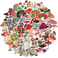 50Pcs Kawaii Mushroom Plant Graffiti Decor Stickers for Girl Student Notebook Skateboard Luggage Laptop Stickers
