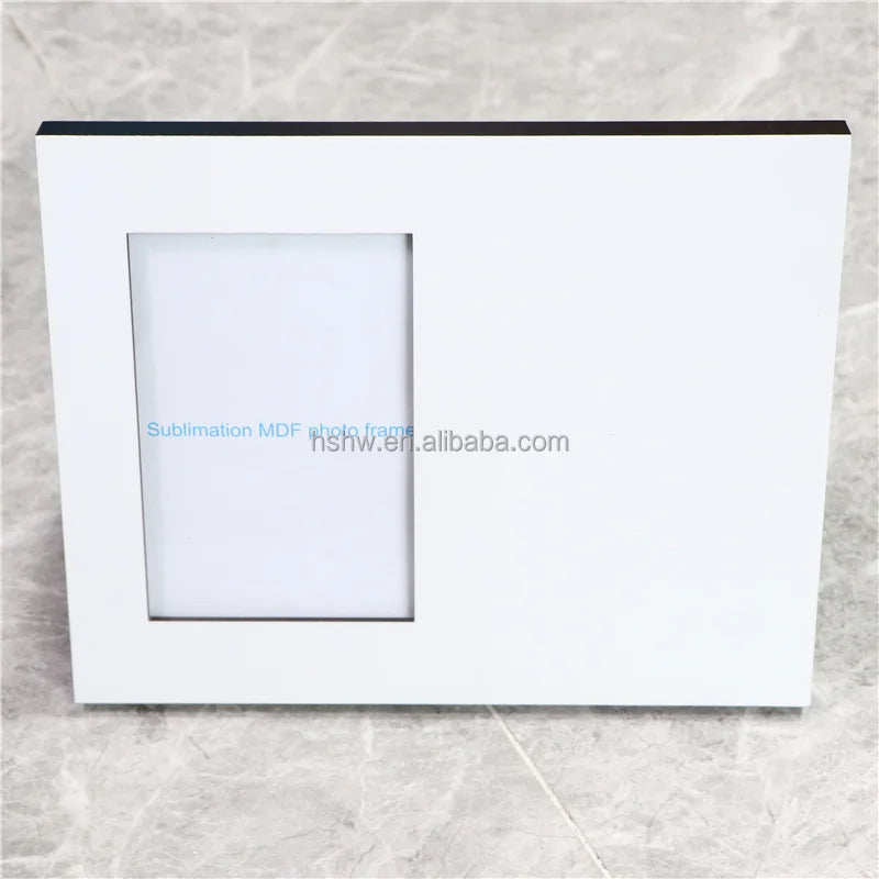 Wholesale Custom 8x10" White 12mm Thick Eco-Friendly Blank Sublimation MDF Photo Frame for Home Decoration