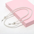 Face Cover Holder Chain Necklace Pearl Masking Lanyard Artificial Pearl Maskes Necklace Chain Personality Glasses Chain