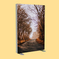 Kabu Round Light Box-Indoor/Outdoor Advertising Display High Brightness Eco-Friendly Customizable Color/Size/Font AC 100-240V