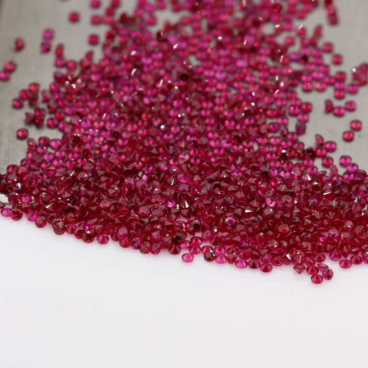 Natural Ruby Gemstone Loose Stone 0.7-2.5mm A+ Grade for Jewelry Making - Ruby Stone & Ruby Jewelry Material