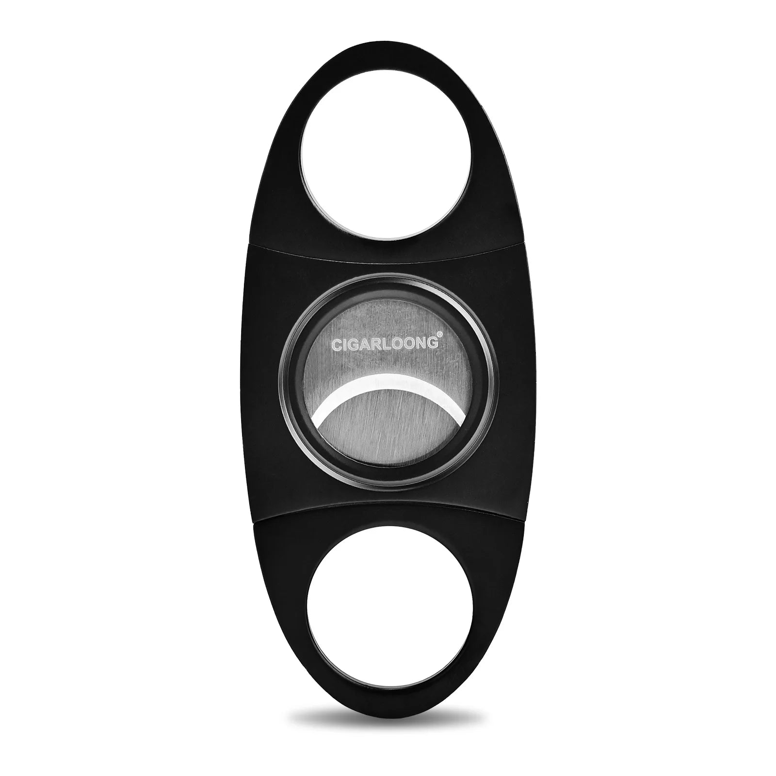 CIGARLOONG Custom Logo Portable Stainless Steel Double Edge Smooth and Sharp Cigar Cutter