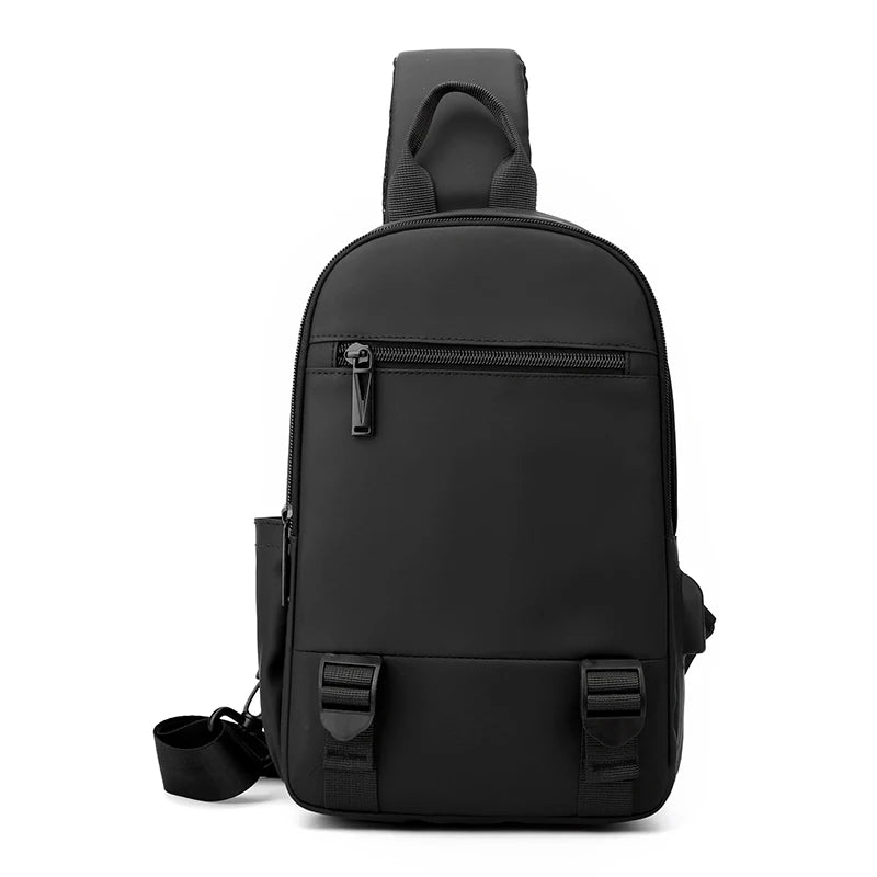 2024 New Design Nylon Men's Bag Chest Small Backpack Winter New  Single Crossbody Bag