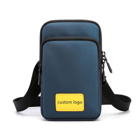 Design Logo Waterproof Crossbody Bags Shoulder Men Top Quality Small Arm Chest Waist Phone Bag for Men