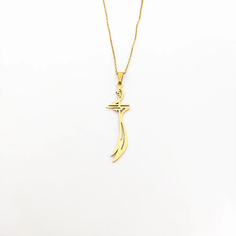 Arabic Necklace Islam Religious Jewelry Catholic Muslim Necklace for Men Islamic Jewelry Joyas De Acero Inoxidable Al Por Mayor