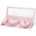 Creative Pink Biodegradable Recyclable Paperboard Handmade Rigid Gift Box Candles Glossy Lamination Gold/Silver Foil Ribbon