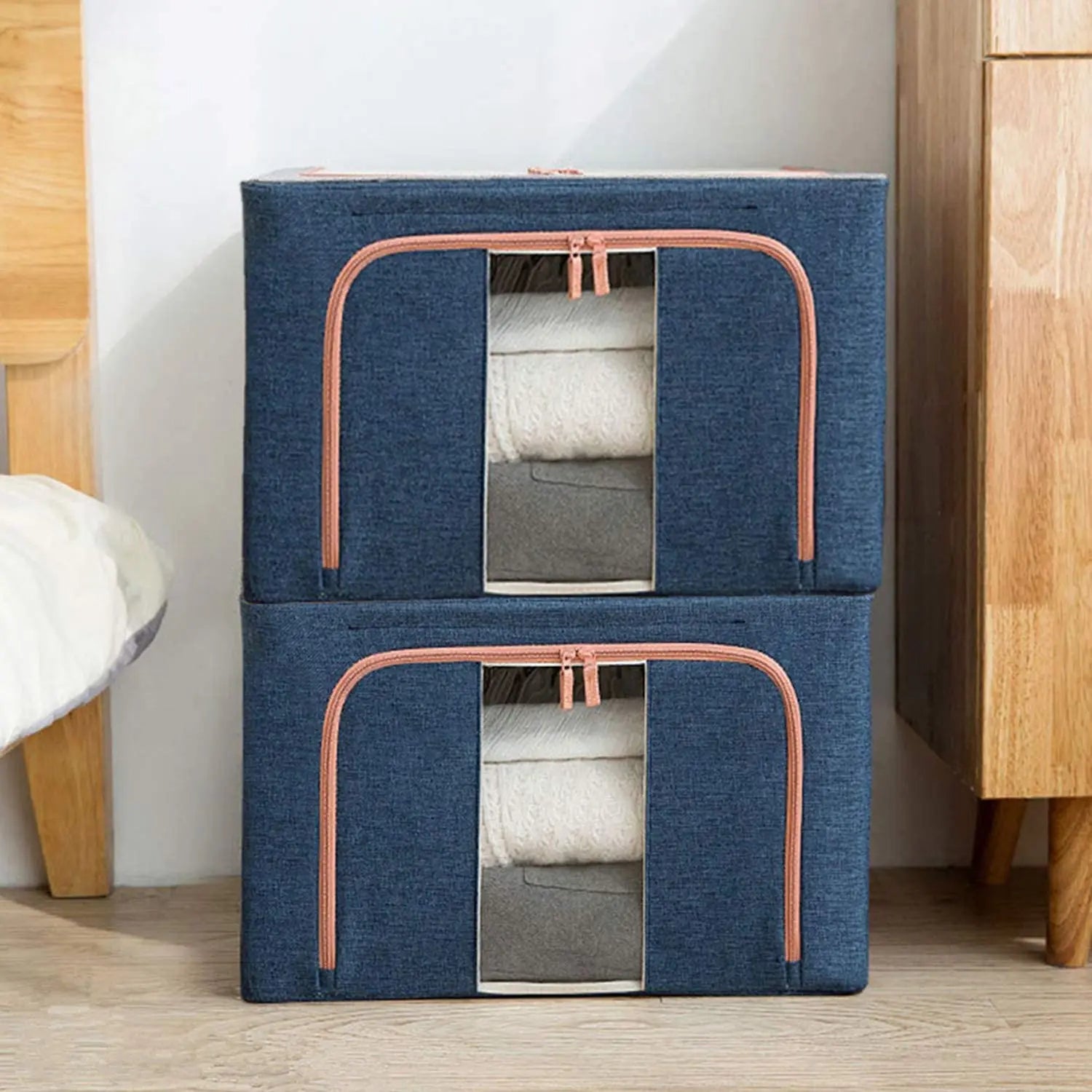 Large Capacity Clothes Bag Storage Bins Storage Box Cloth
