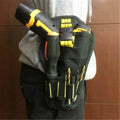 Portable Electrical Tool Drill Waist Bag Multi Pockets Pouch Belt Storage Holder
