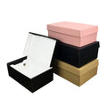 Eco Biodegradable Shoe Box Packaging Cloth Boxes Corrugated Paper Folders Matt Lamination UV Coating Embossing Custom Printing