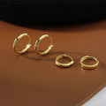 2024 Simple Custom S925 Sterling Silver Custom Buckle Earrings Hoops Earrings Studs