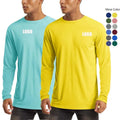 Breathable T Shirt Manufacturer Customizable Men Print Long Sleeve Sun Protection T Shirt Custom Logo T Shirt