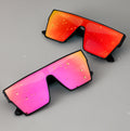 21041 Men Fashion Trend Square Oversized Sunglasses 2024 Vintage Purple Sunglasses Lentes Para Sol UV 400 Sunglasses Mirror