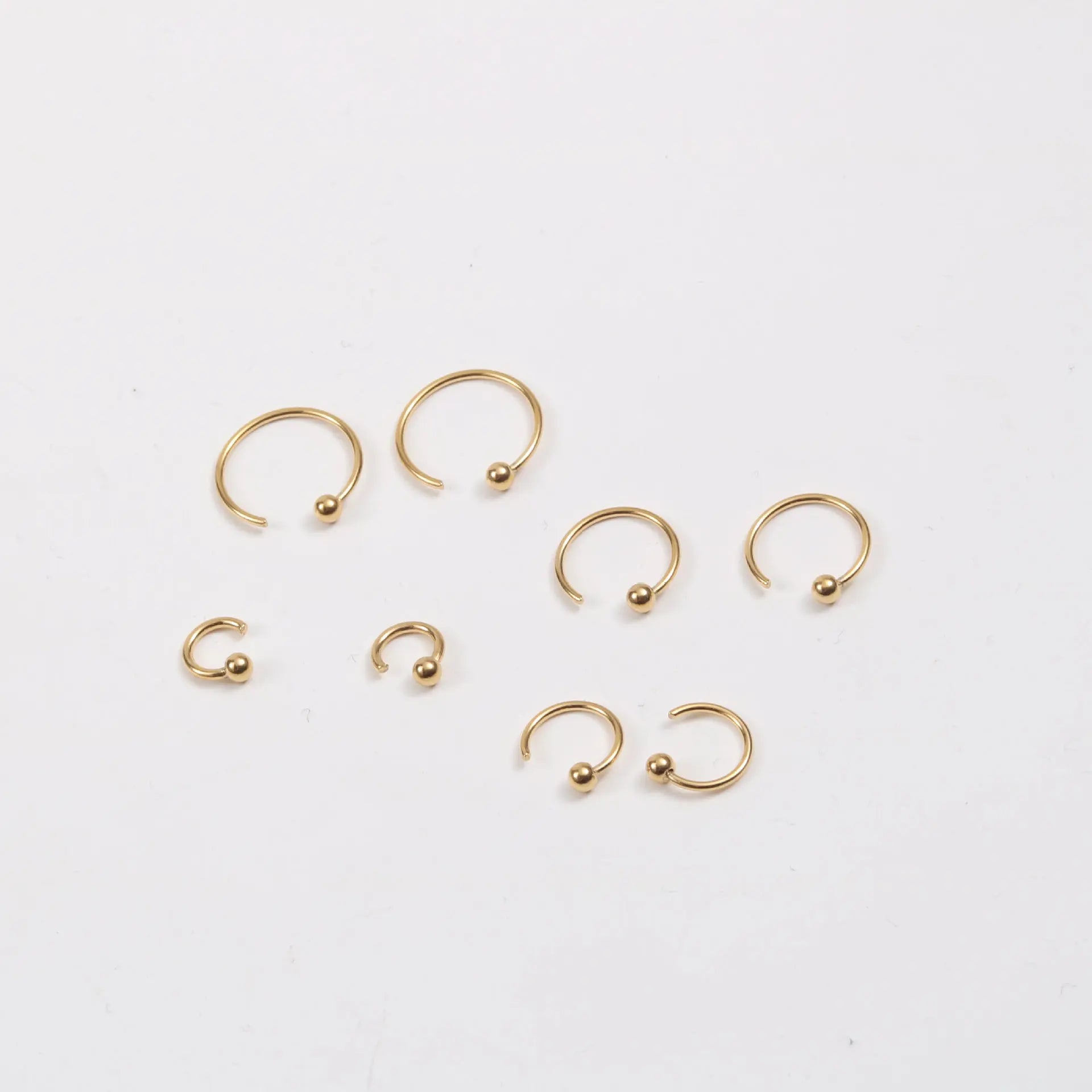 JOOLIM High End 18K Gold Plated Linellae C Cuff Earring Stainless Steel Jewelry Wholesale