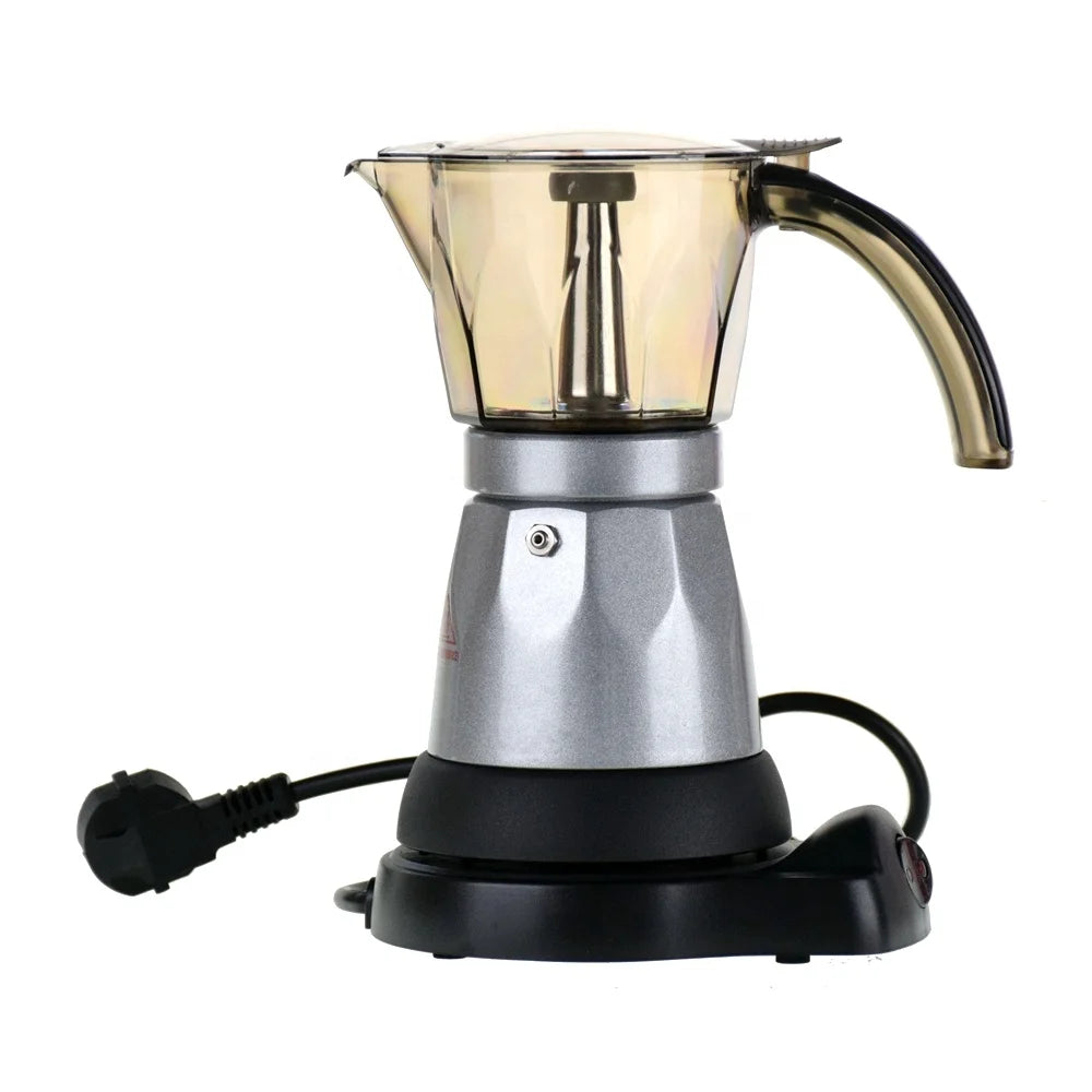 Z 6 Cups Electric Espresso Filter Italian Moka Pot Household Coffee Maker