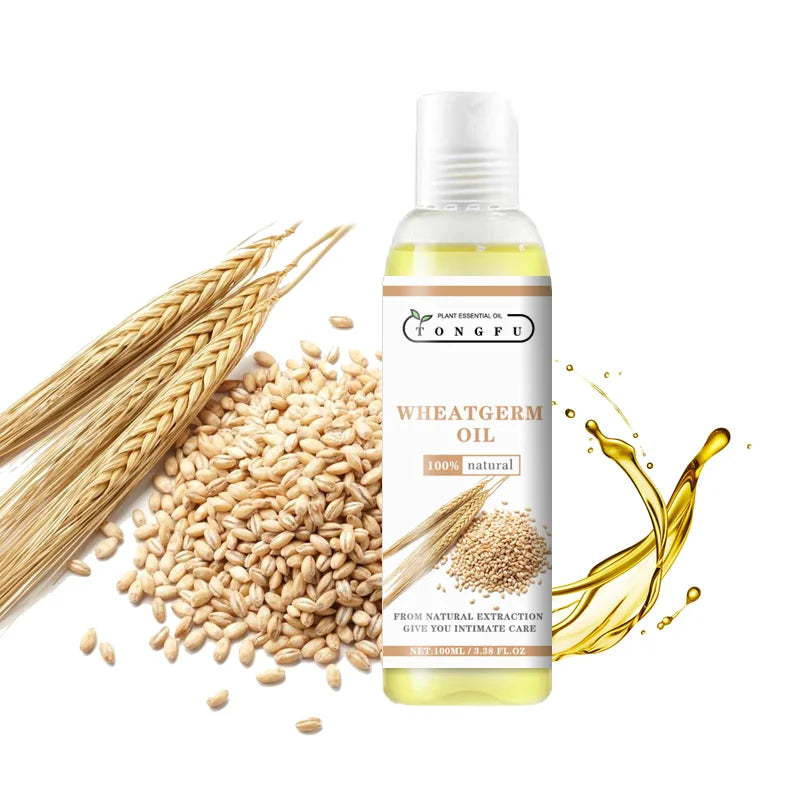 Wholesale 100% Pure Carrier Oil Bulk Organic Skin Care Oil Face Cosmetic Cold Pressed Wheatgerm Oil From Seeds Tea Ingredient