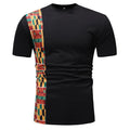 White Patchwork African Dashiki T Shirt Men Brand New Short Sleeve Tee Shirt Homme Streetwear Casual African Clothes Print Blank